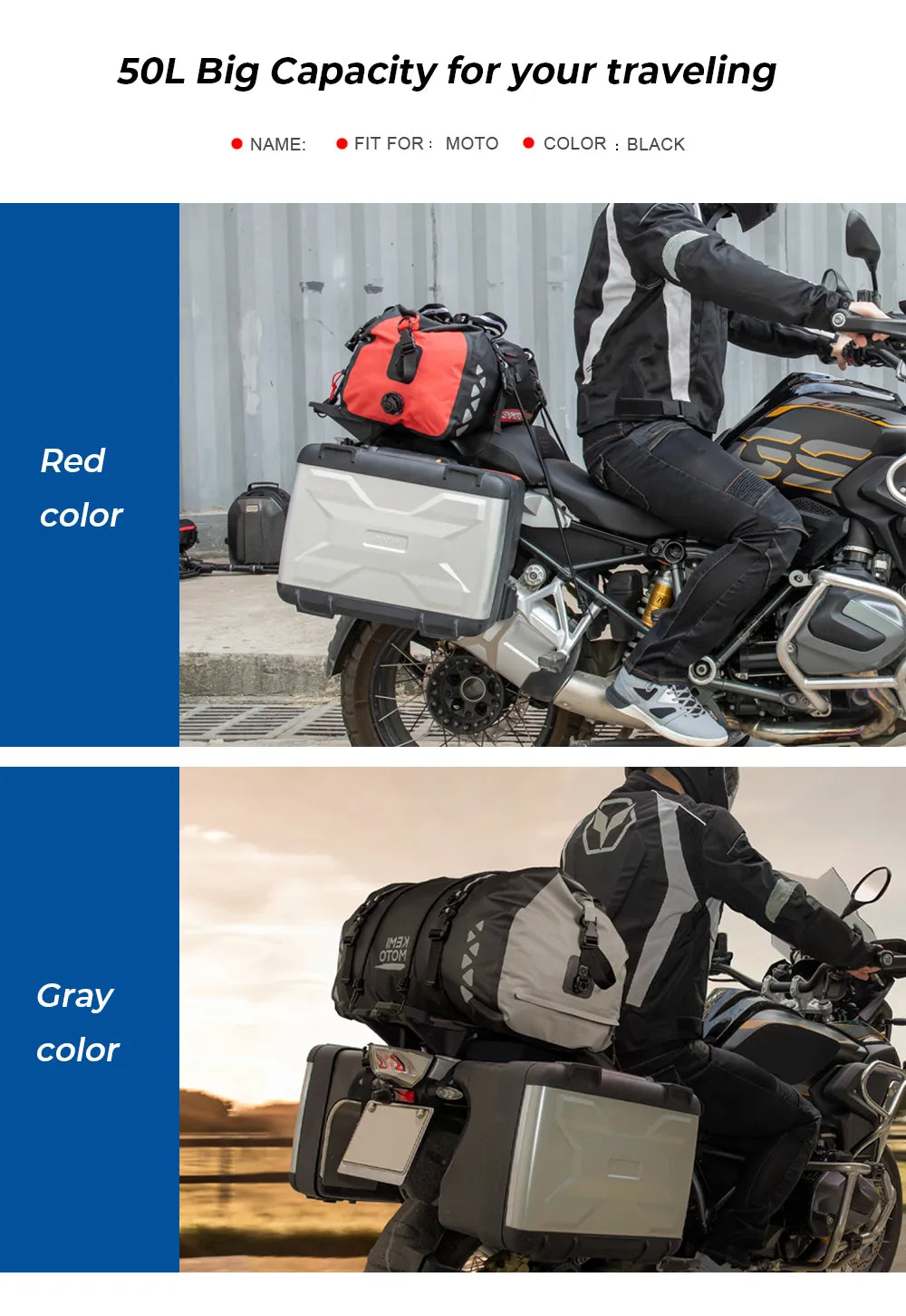 Motorcycle Bag Waterproof PVC Duffle Bag