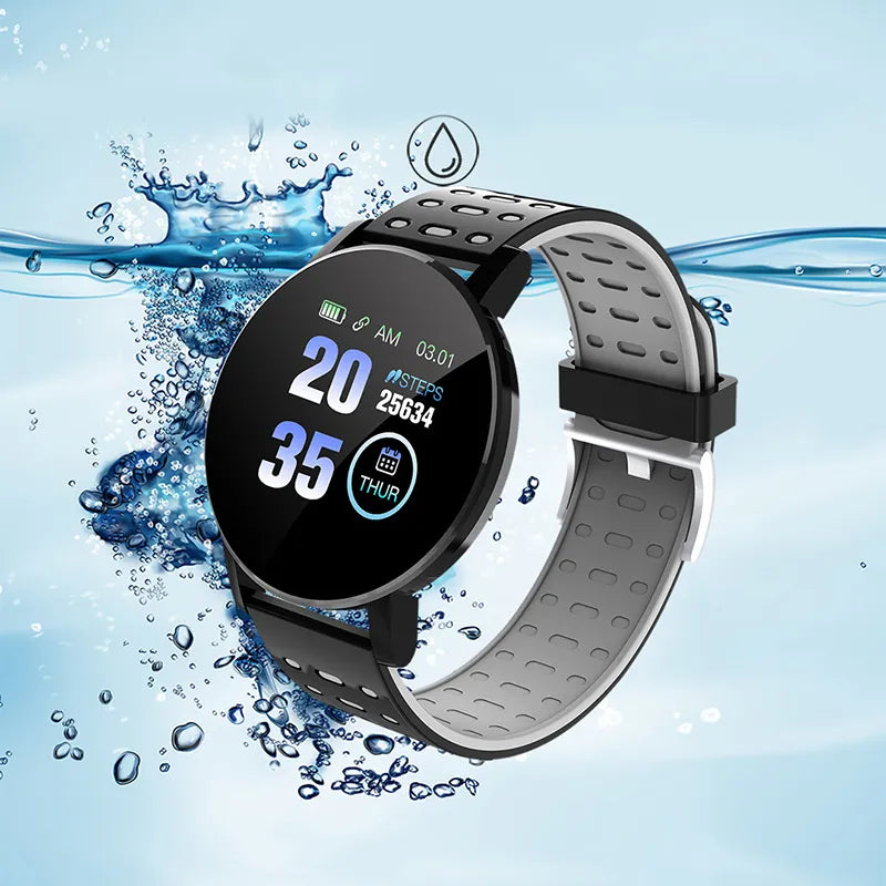Heart Rate Blood Pressure Monitoring Fitness Tracker Smartwatch