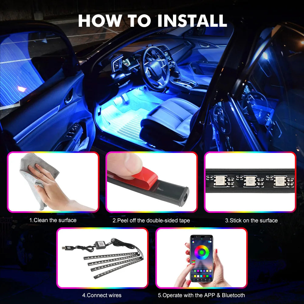 Remote APP Voice Music Control LED Strip Light