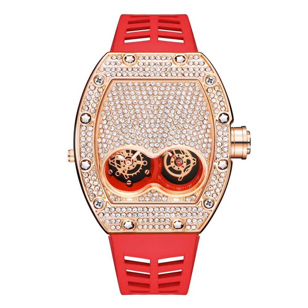 Diamond Gold Stainless Steel Quartz Wristwatches