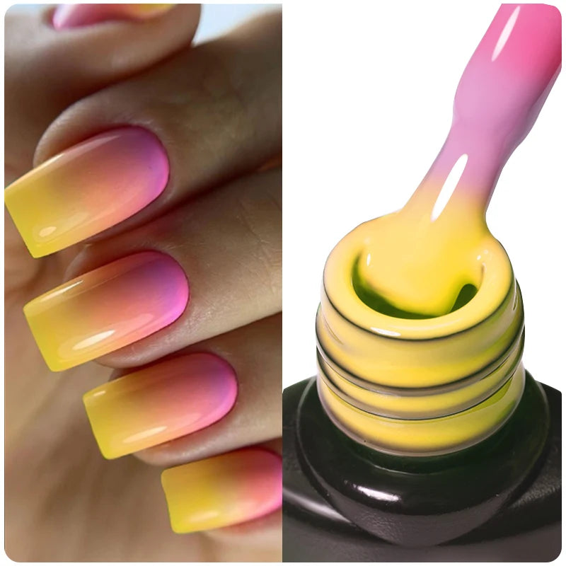 Thermal Gel Nail Polish 3-layers