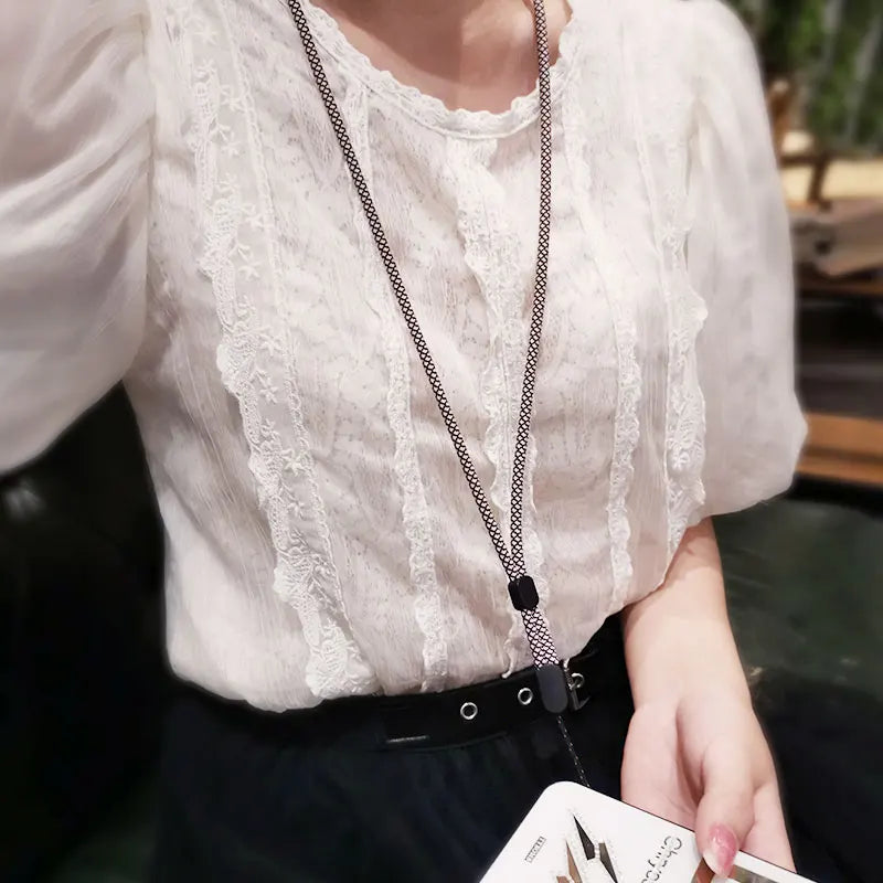 Collar con cordón para teléfono con correa para la muñeca