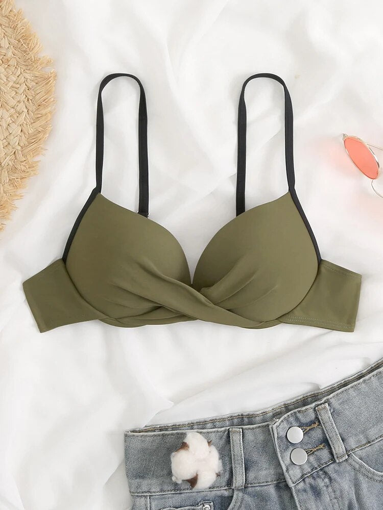High Waist Thong Swimwear Trunks Bikinis Top