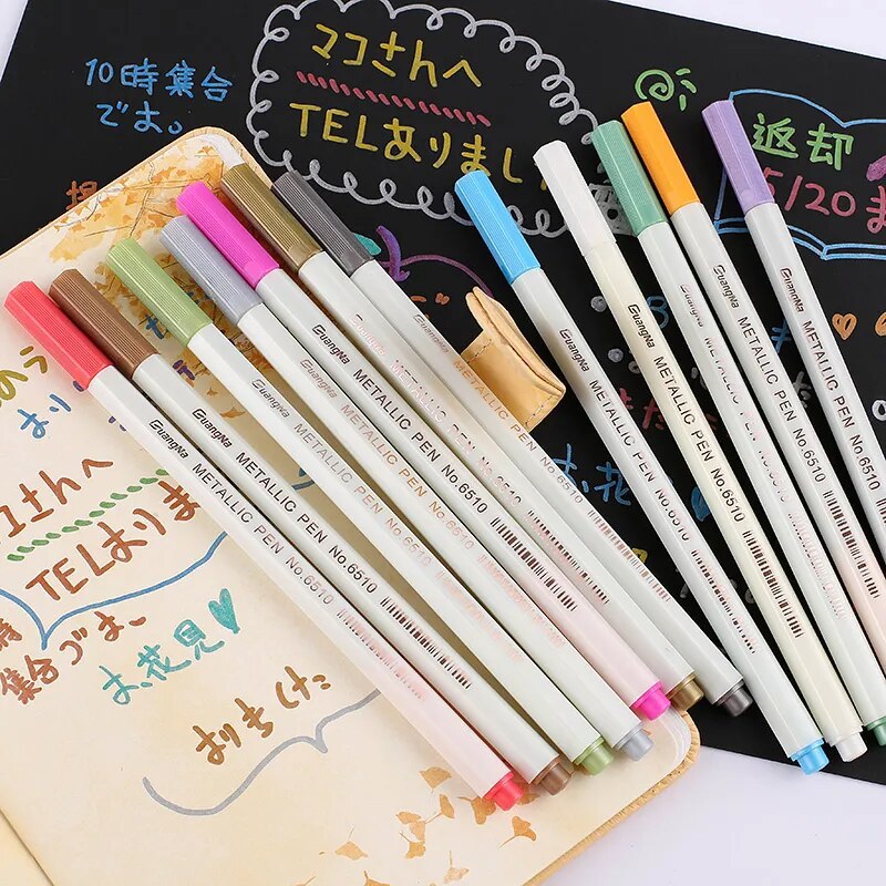 Metallic Marker Set for Rock Painting Card Making and Crafts