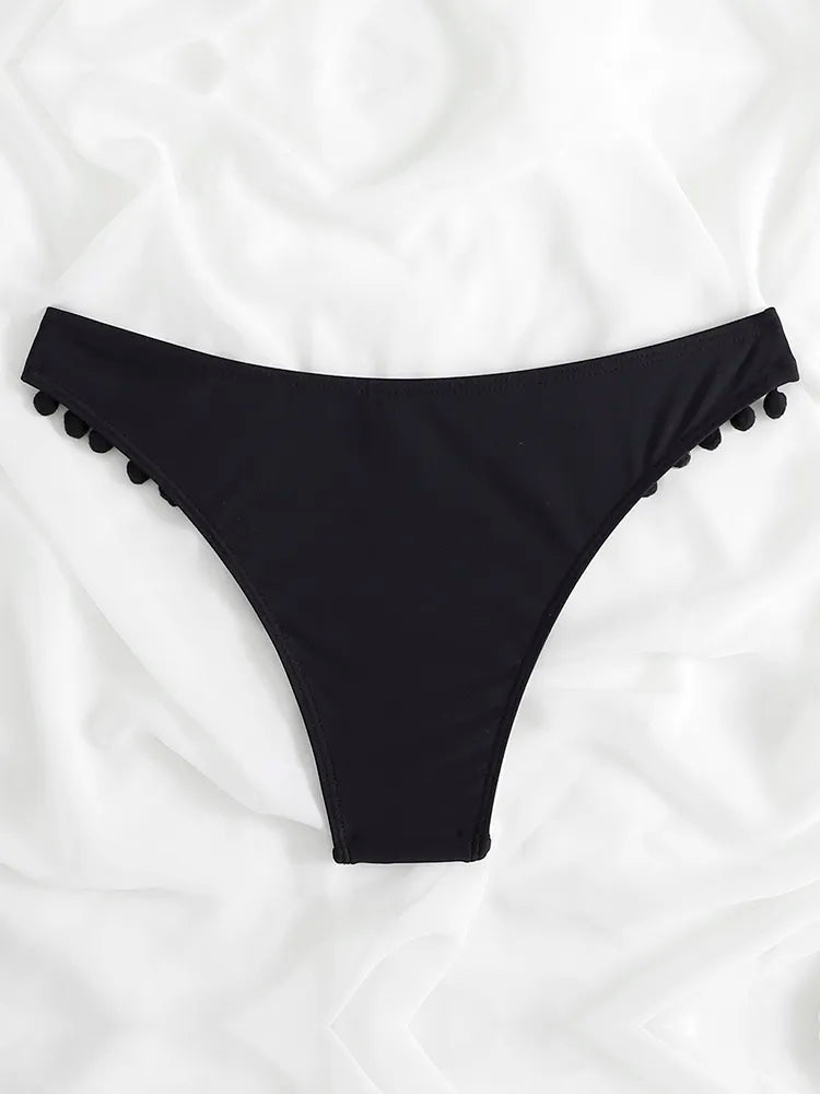 High Waist Thong Swimwear Trunks Bikinis Top