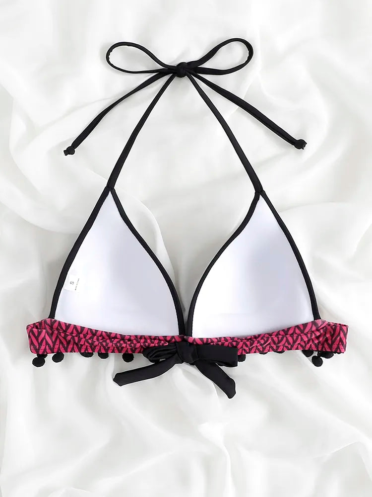 High Waist Thong Swimwear Trunks Bikinis Top