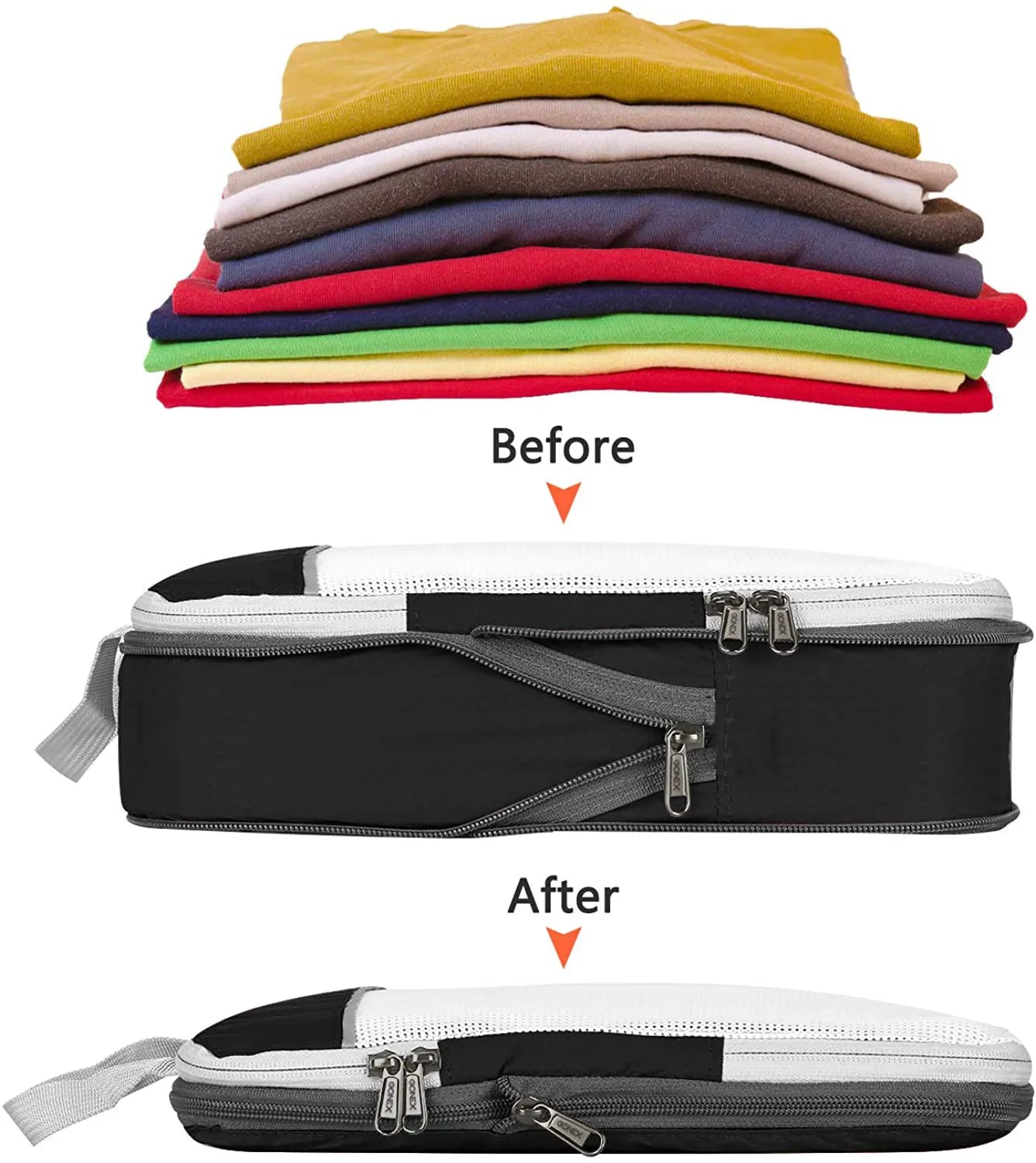 3/6PCS Cubes Travel Storage Set With Shoe Bag