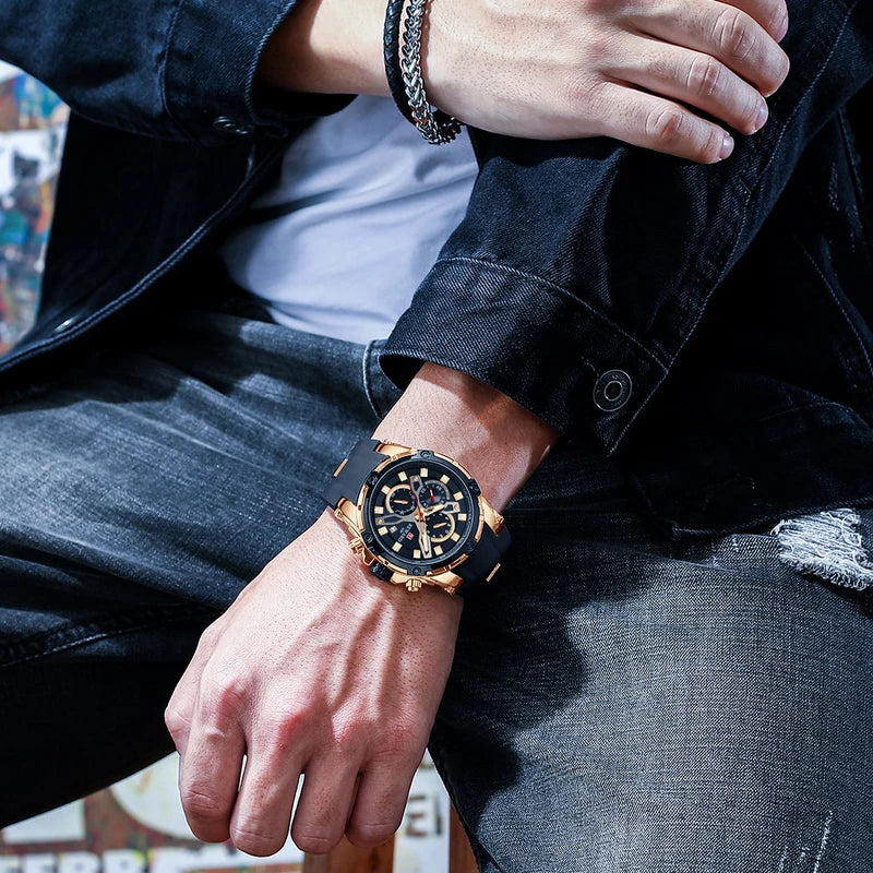 Wasserdichte Chronograph-Sportuhr