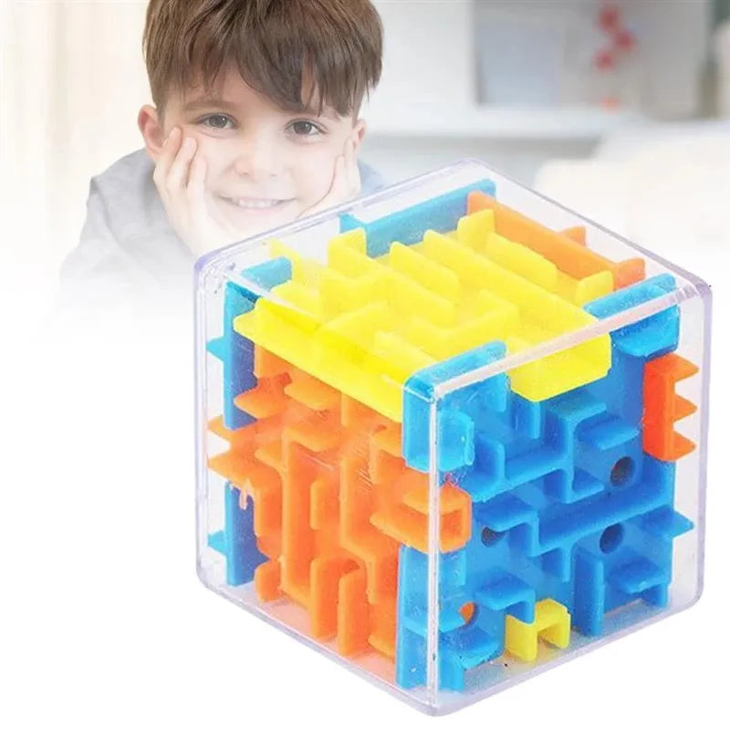 3D Maze Magic Cube Six-sided Transparent
