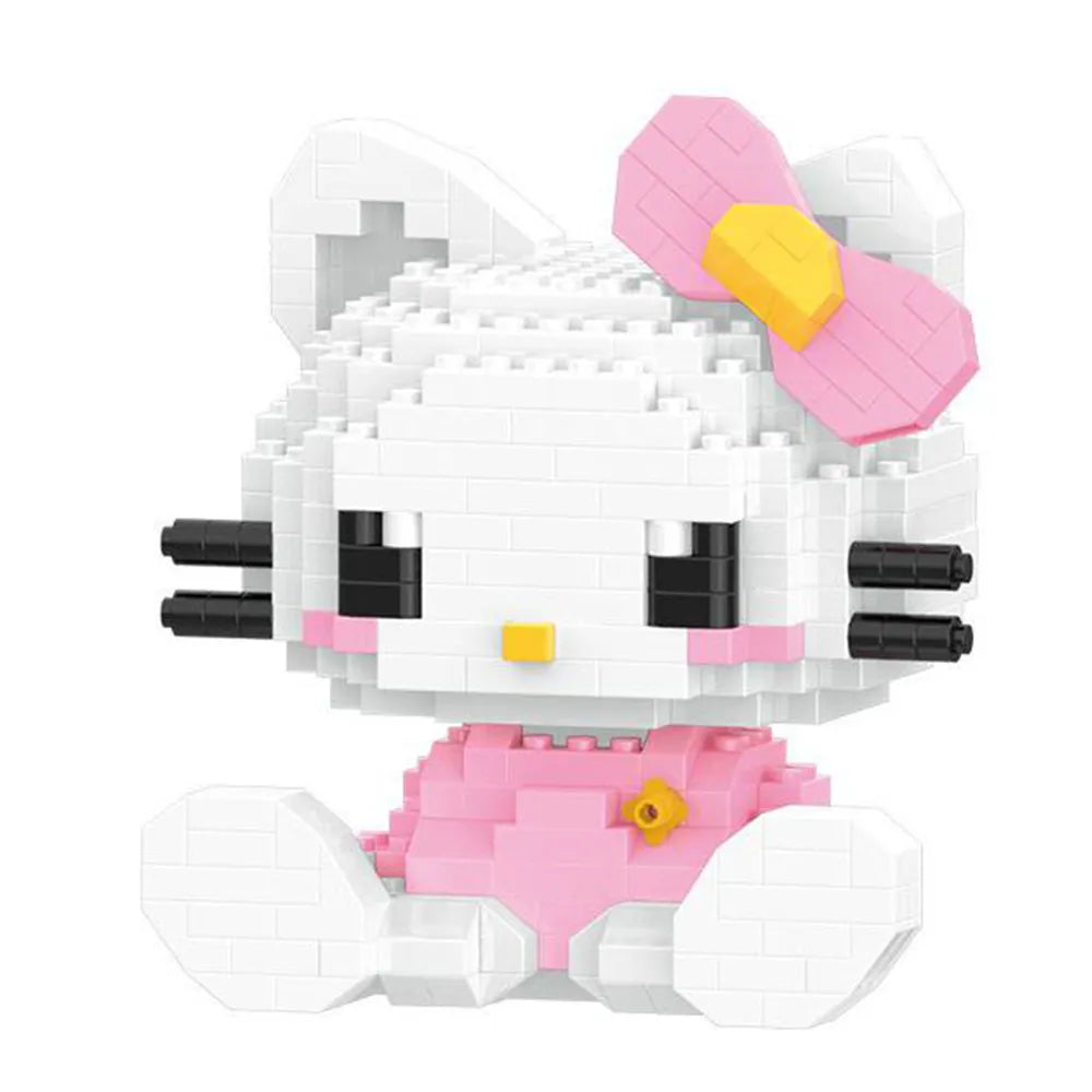 Zusammengebautes Hello Kitty-Bauspielzeug