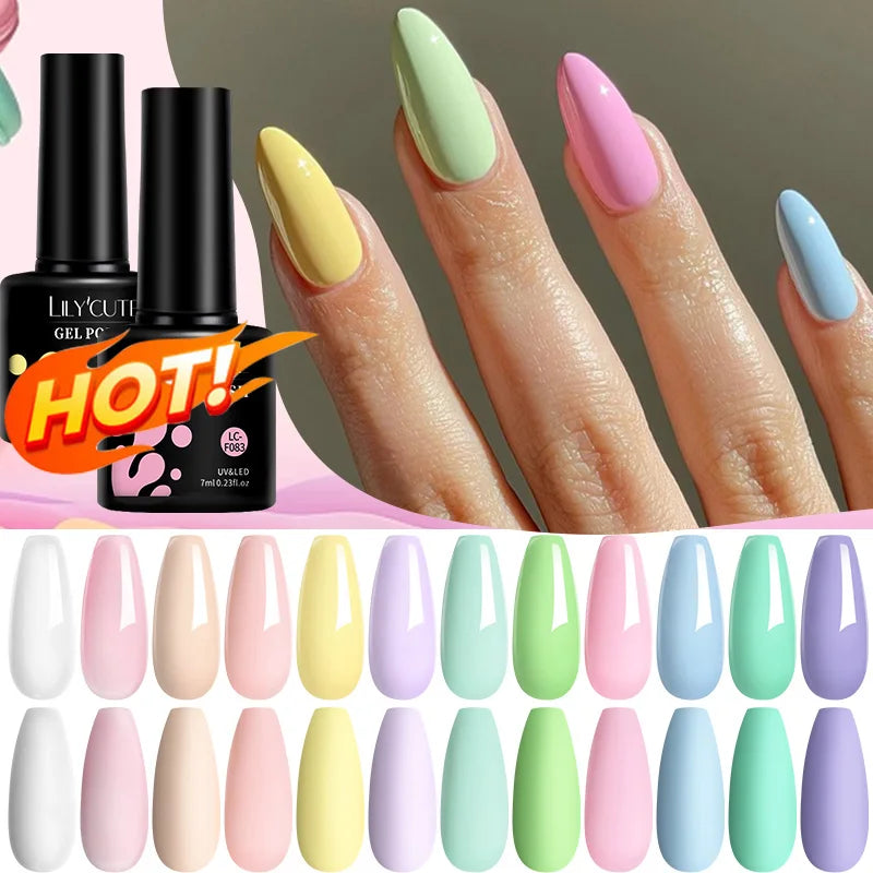 Esmalte de uñas en gel macarrón
