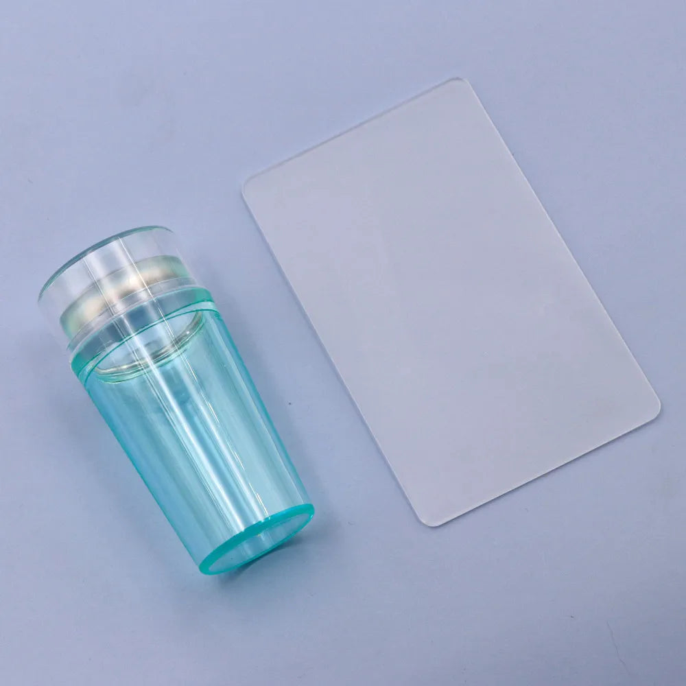 4cm(1 Set) Round Jelly Transfer Painting Stamper