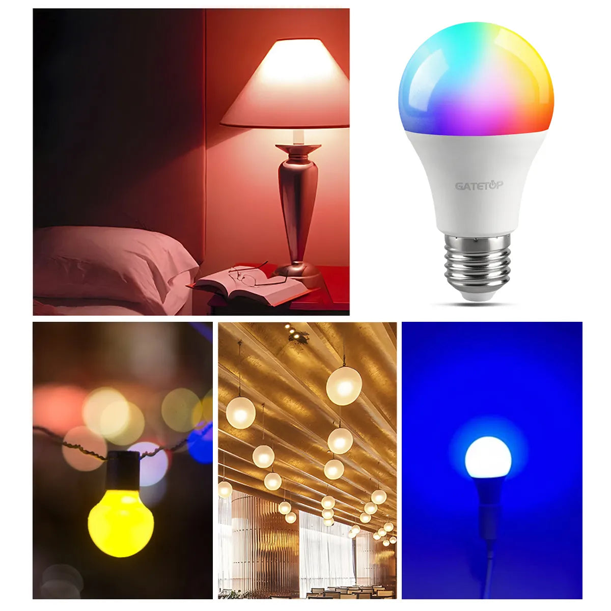 Spotlight Bulb with E27, E14, GU10, B22 bases