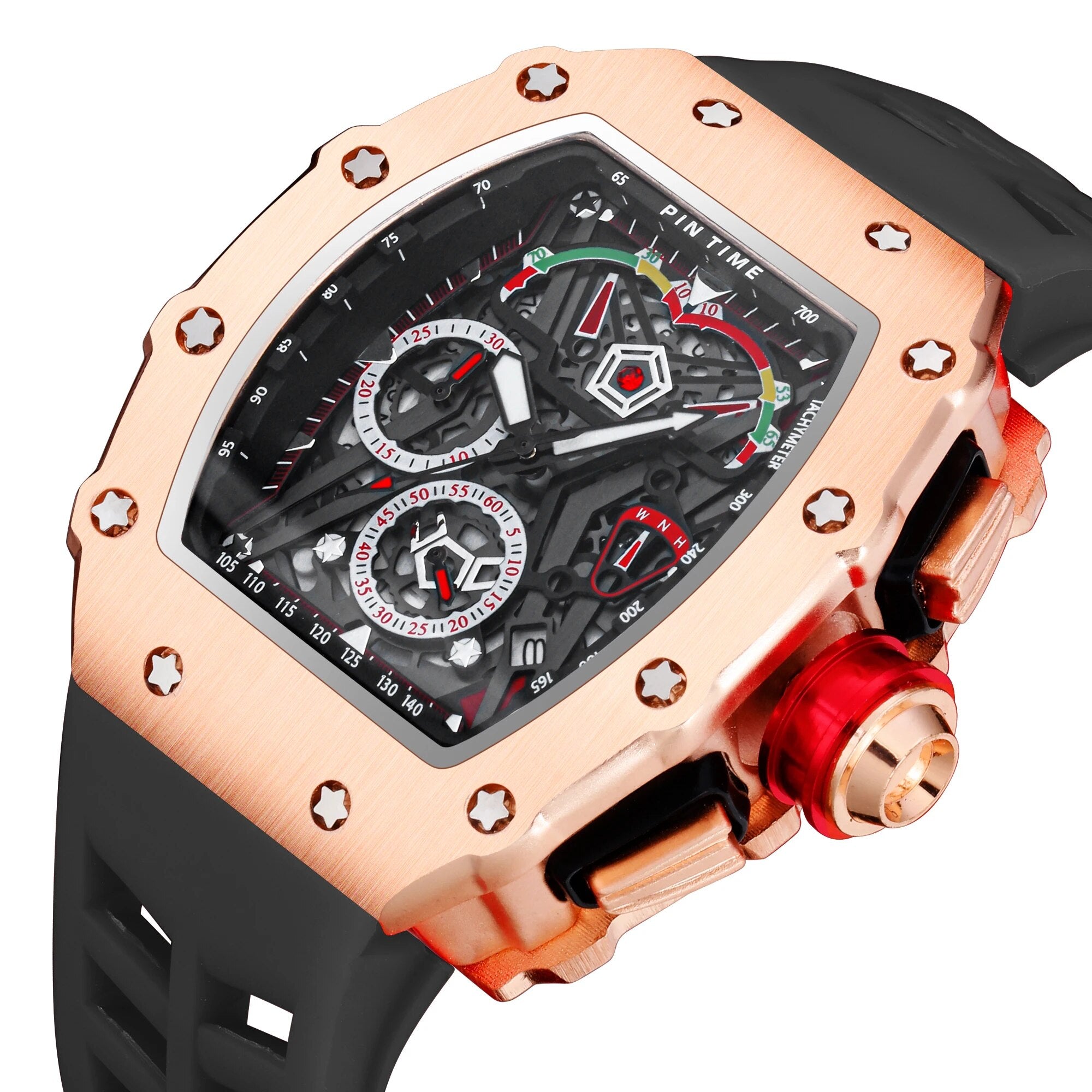 Silicone Strap Calendar Luminous Watch