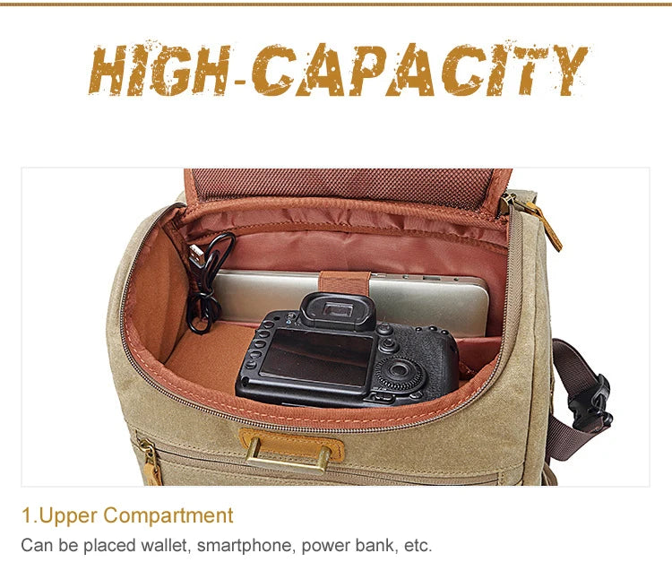 Puerto USB apto para bolsa de fotografía para computadora portátil de 15,6 pulgadas