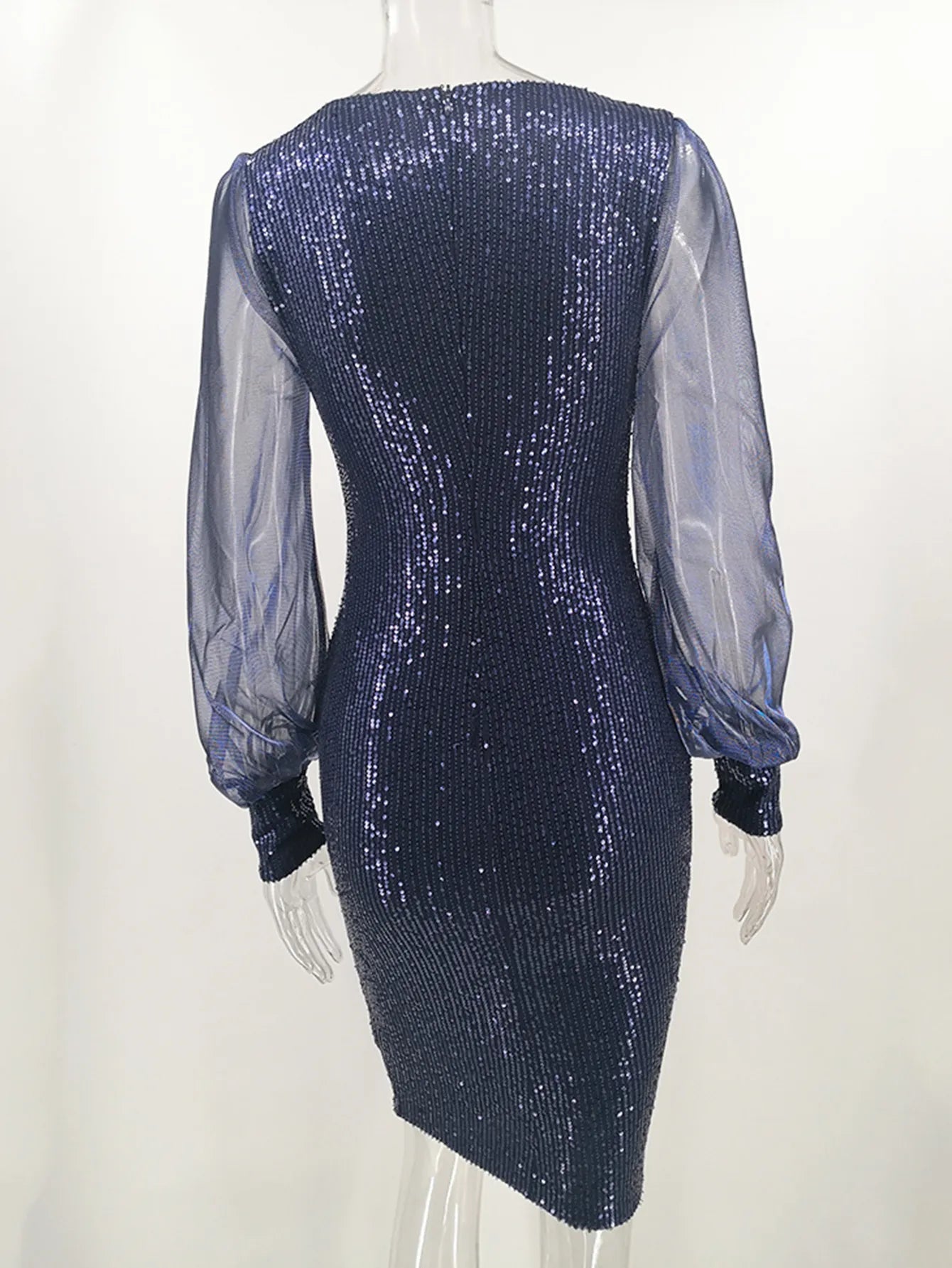 Sexy Glitter Long Sleeve Dress