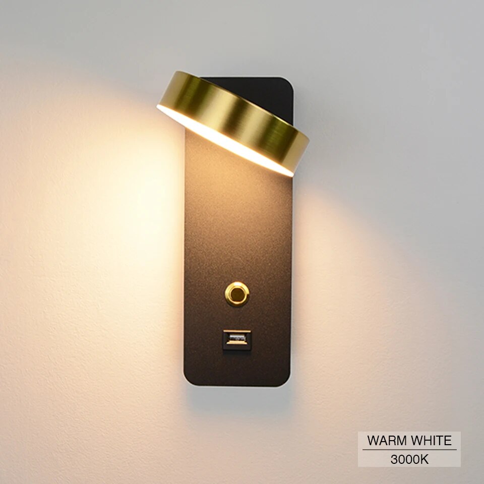 9W White/Black Modern Lighting  Stair Lighting