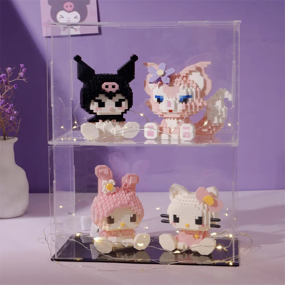 Zusammengebautes Hello Kitty-Bauspielzeug