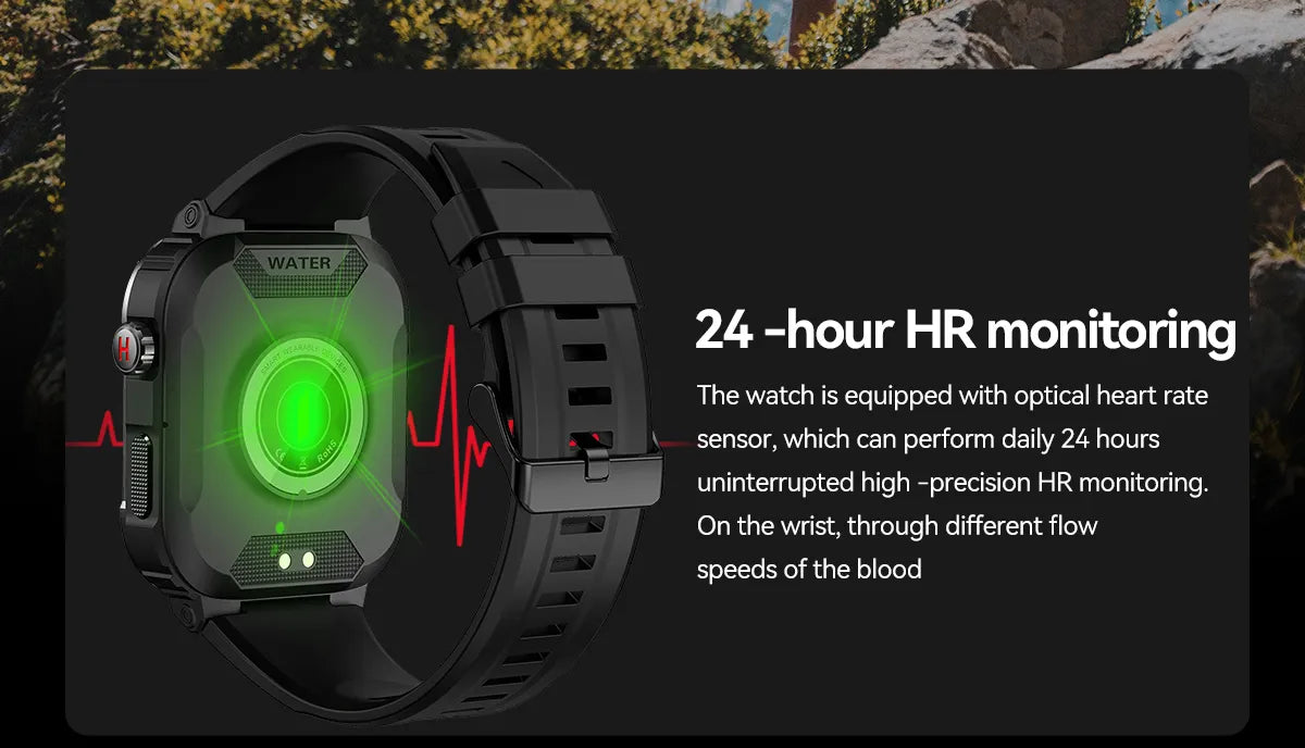 Rugged Military Smart Watch for Men