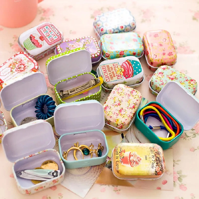 Colorful Mini Tin Storage Box