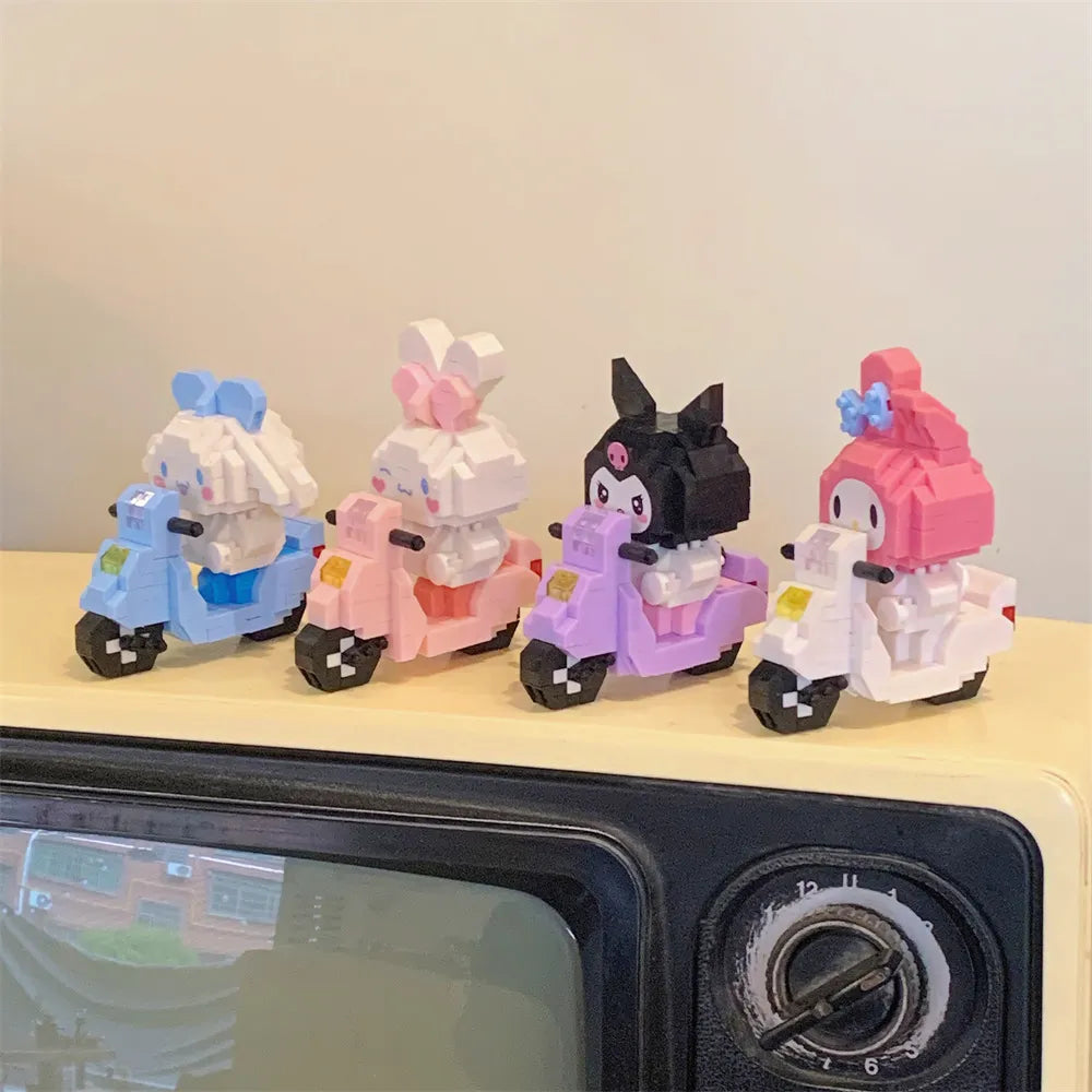 Zusammengebautes Hello Kitty-Bauspielzeug