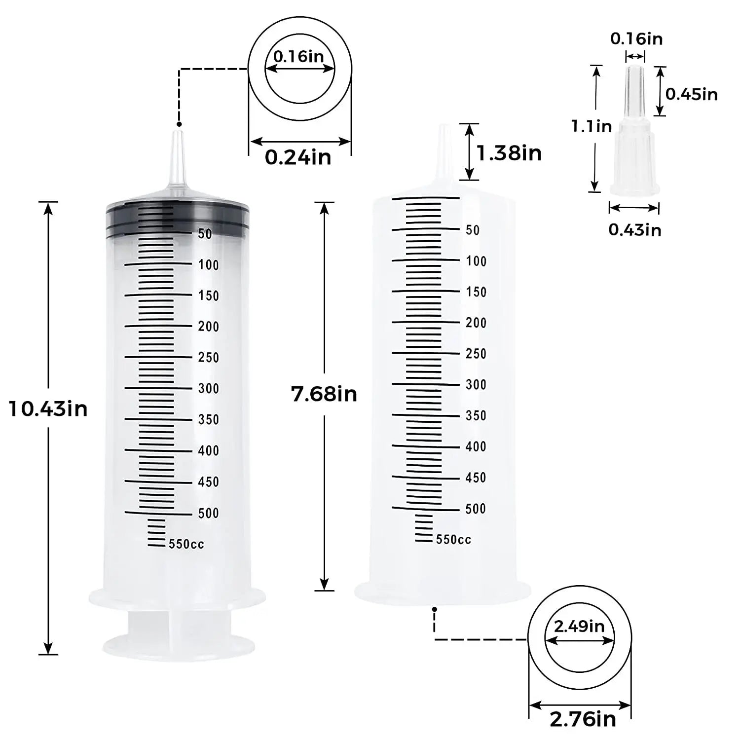 Large Capacity Syringe Reusable Pump Measuring Oil Glue