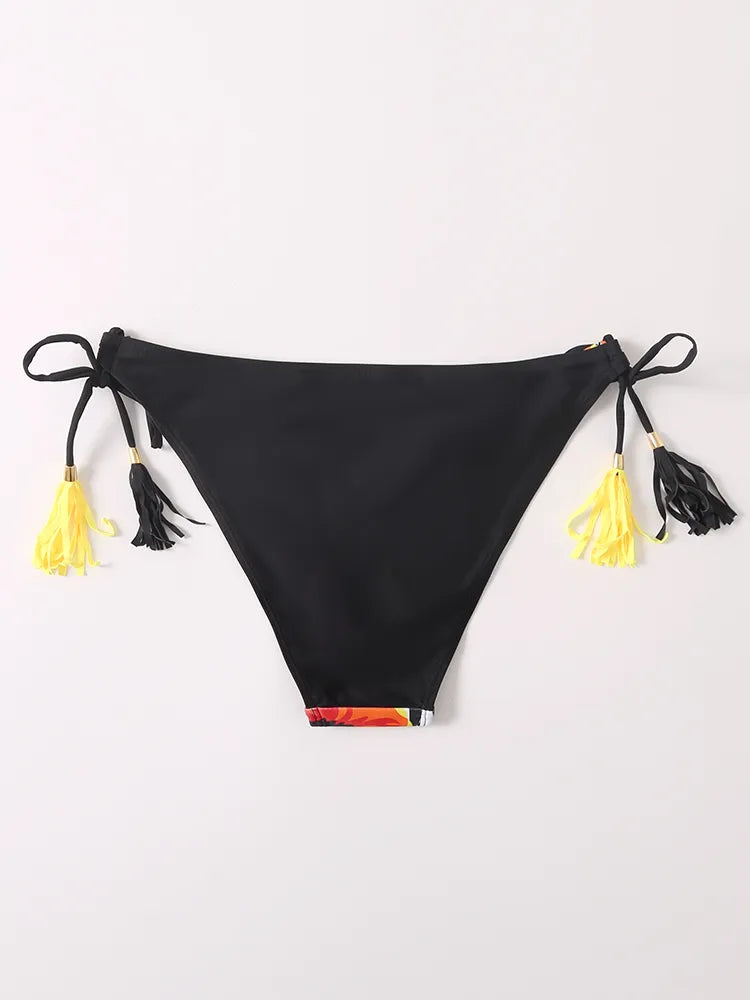 High Waist Thong Swimwear Trunks Bikinis Top