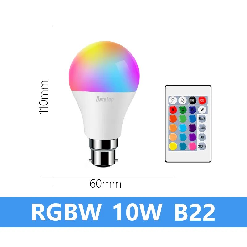 Spotlight Bulb with E27, E14, GU10, B22 bases