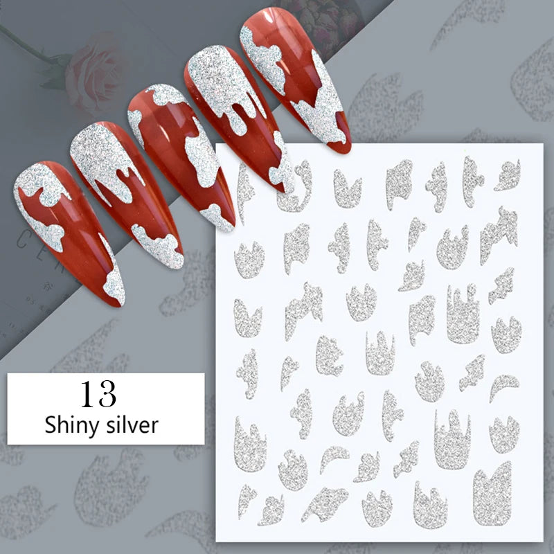 Papers Stripe 3D Nail Sticker