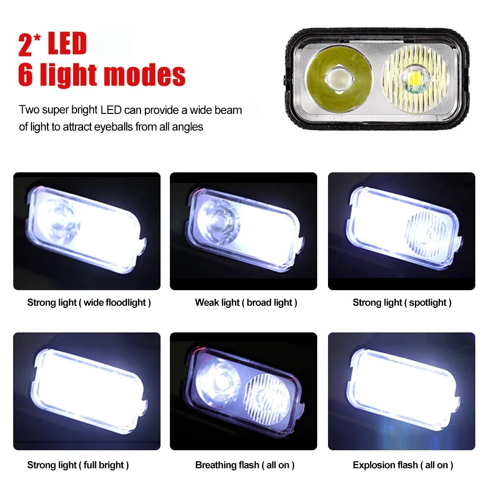 Headlight 2 LED/3 LED/5 LED/8 LED Bike Light
