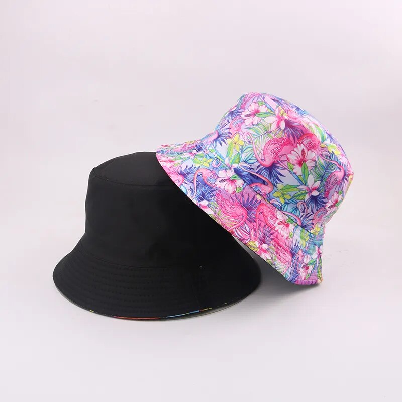 Sombrero de pescador con bordado de letras estilo coreano