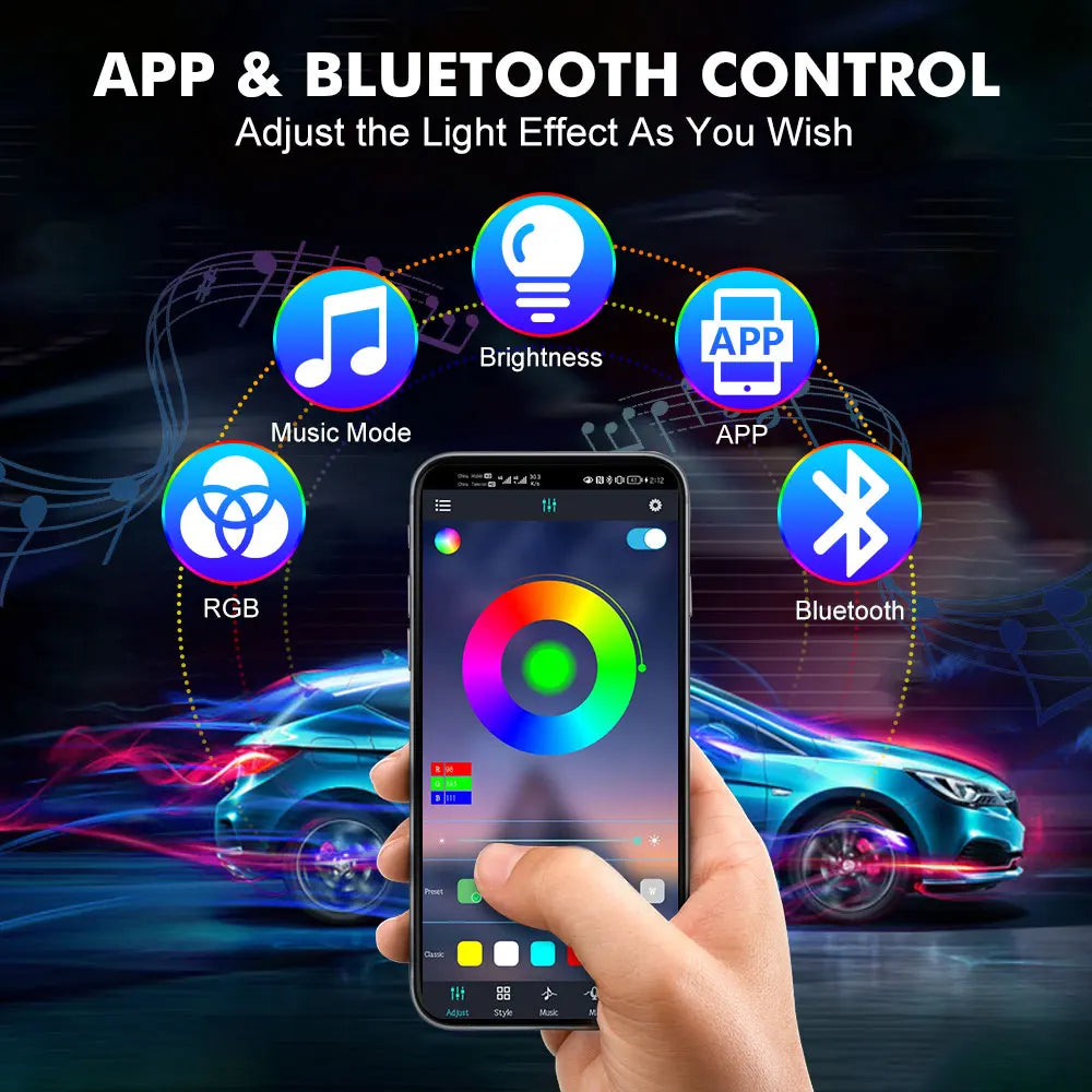 Remote APP Voice Music Control LED Strip Light