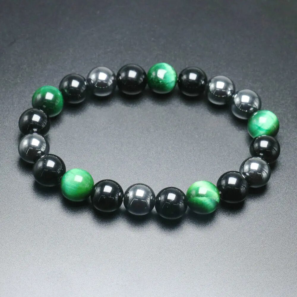 Joyería de pulsera de cuentas de ojo de tigre