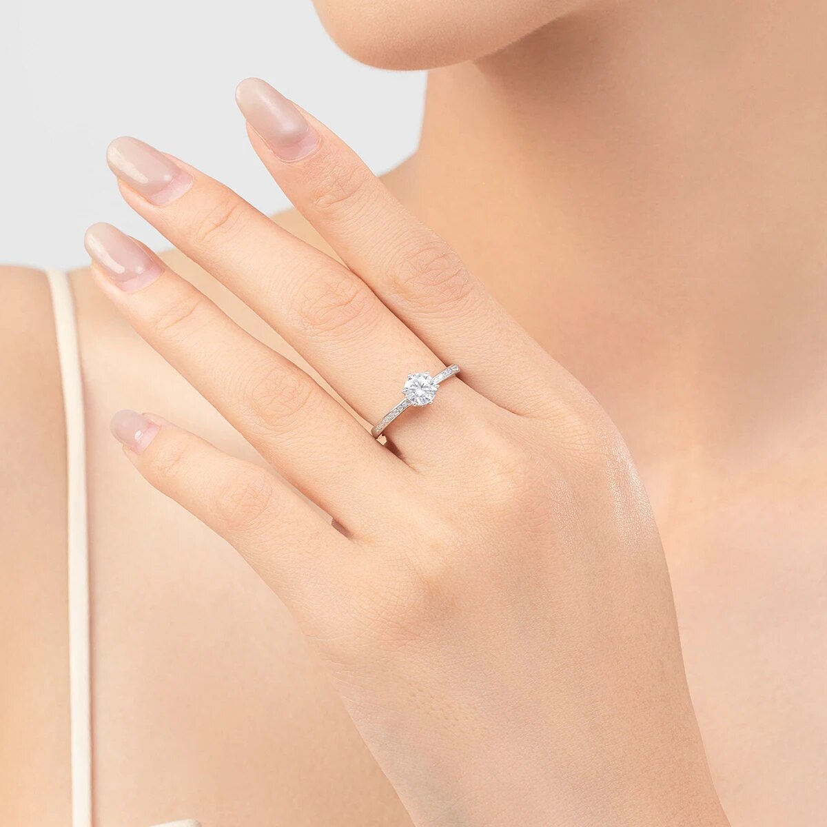 Sterling Silver 5A Zircon Wedding Rings