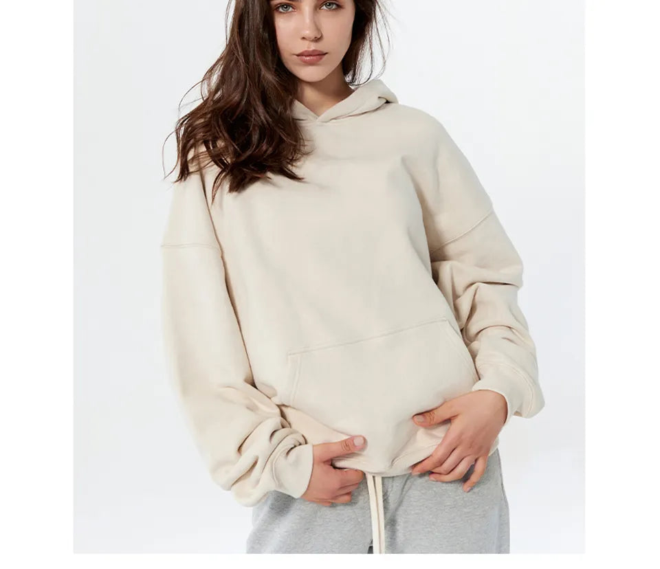 Cartoon Avocado Print Warm New Woman Hoodie