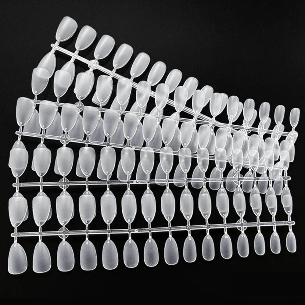 120pcs/bag Matte Press Sculpted Fake Nail