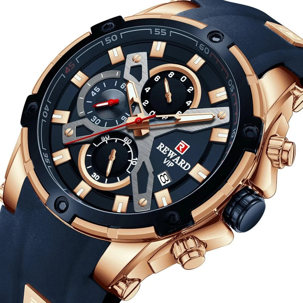 Wasserdichte Chronograph-Sportuhr
