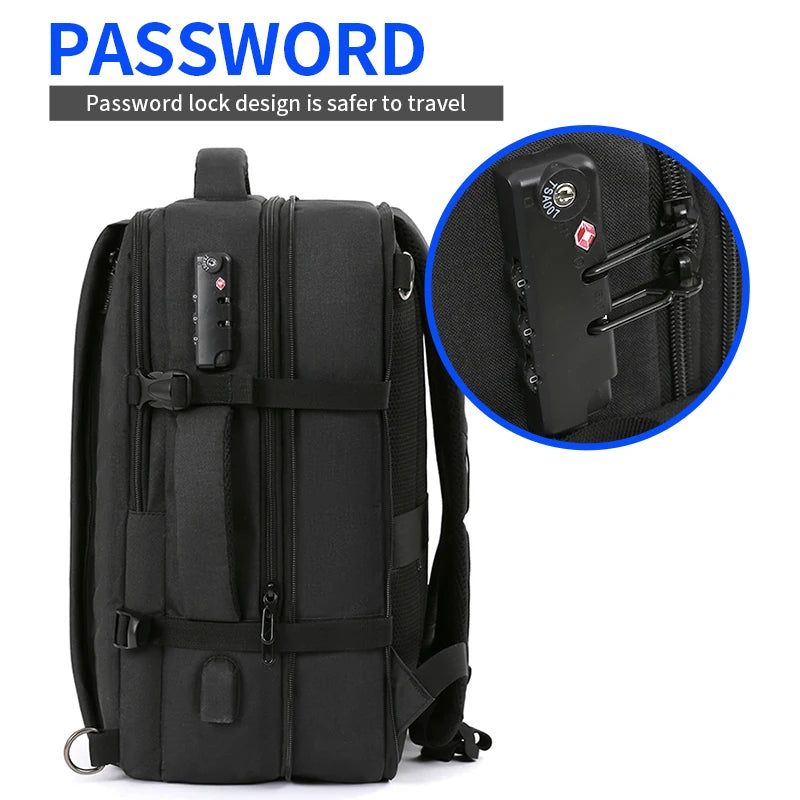 Mochila para portátil de 15,6 pulgadas con carga USB