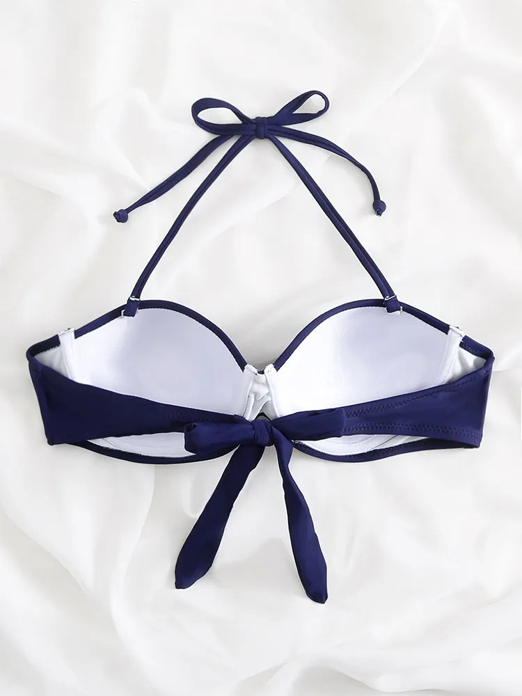 High Waist Thong Swimwear Trunks Bikinis Top