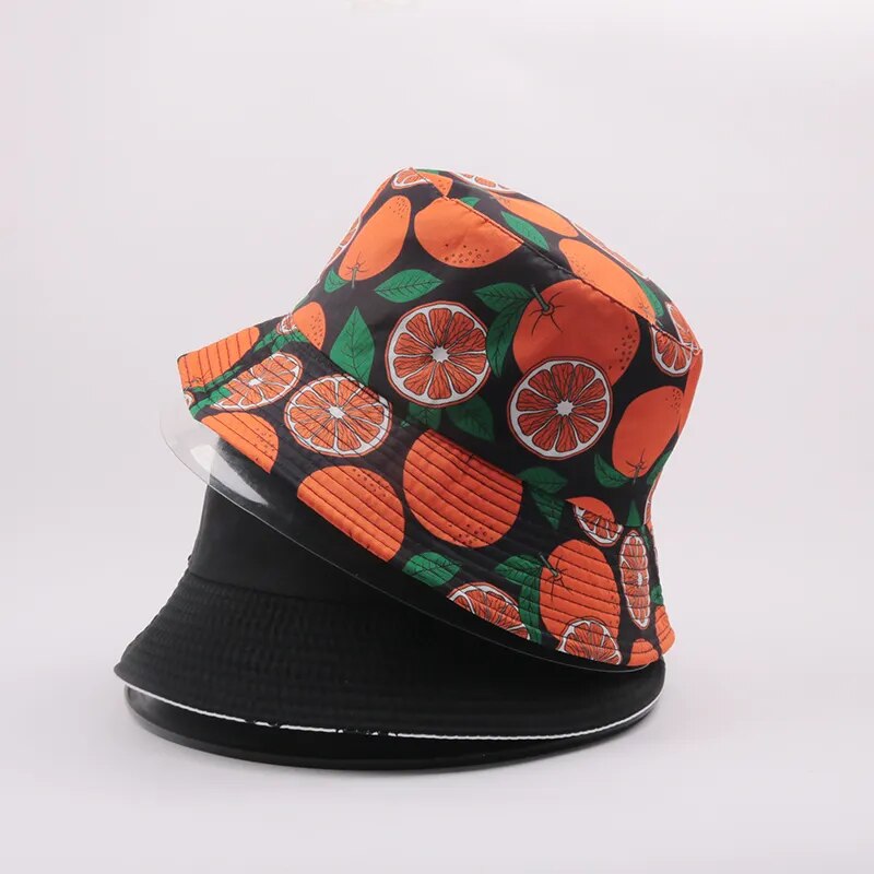 Sombrero de pescador con bordado de letras estilo coreano