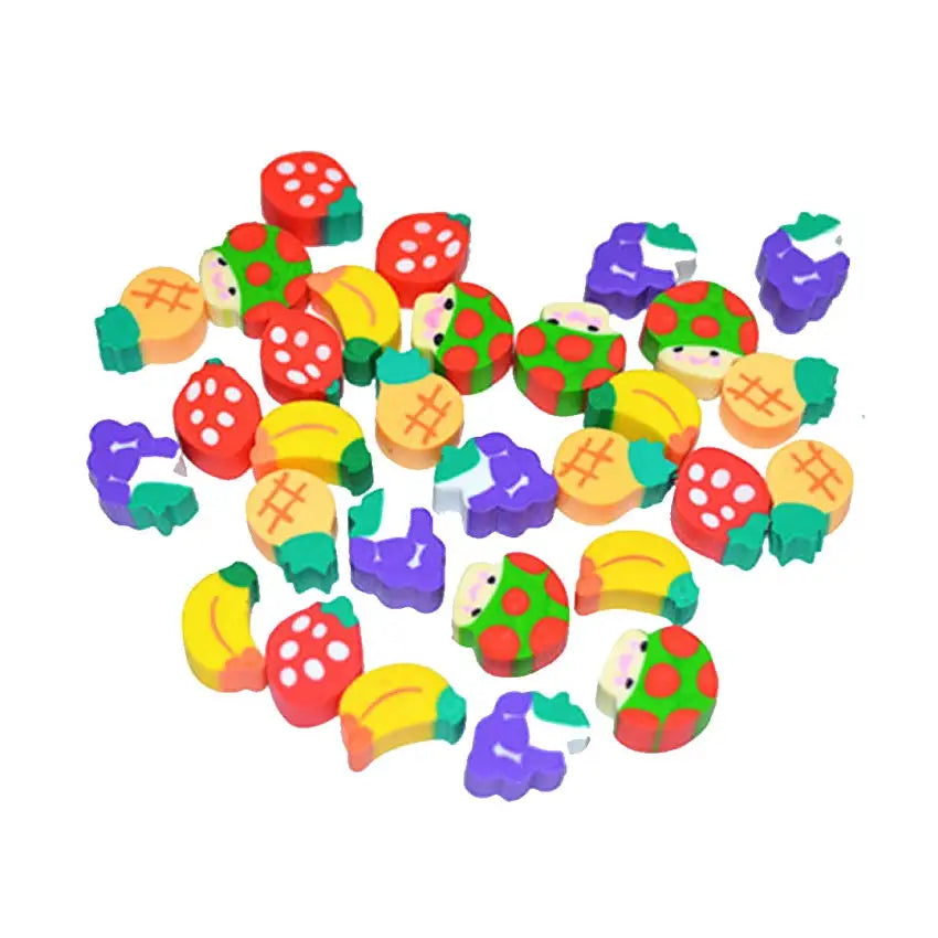 Borrador de goma con forma de cocina de frutas