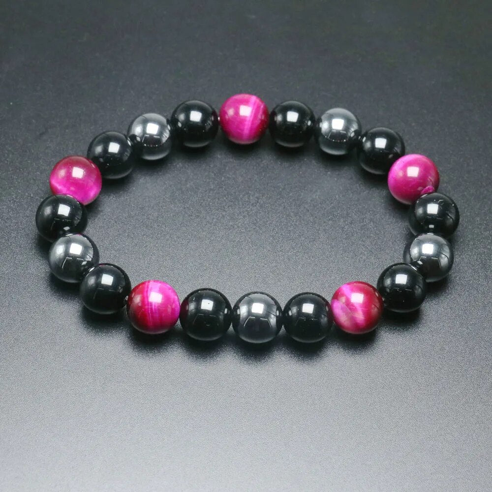 Joyería de pulsera de cuentas de ojo de tigre