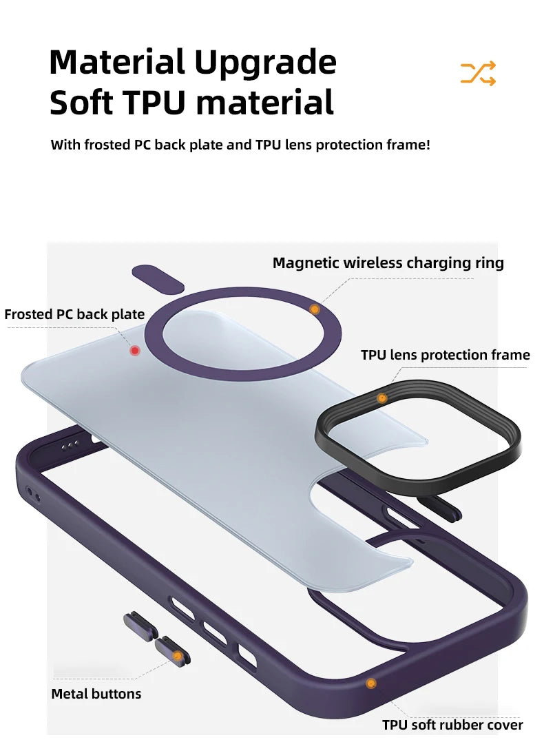 Magnetic Wireless Charging Phone Case
