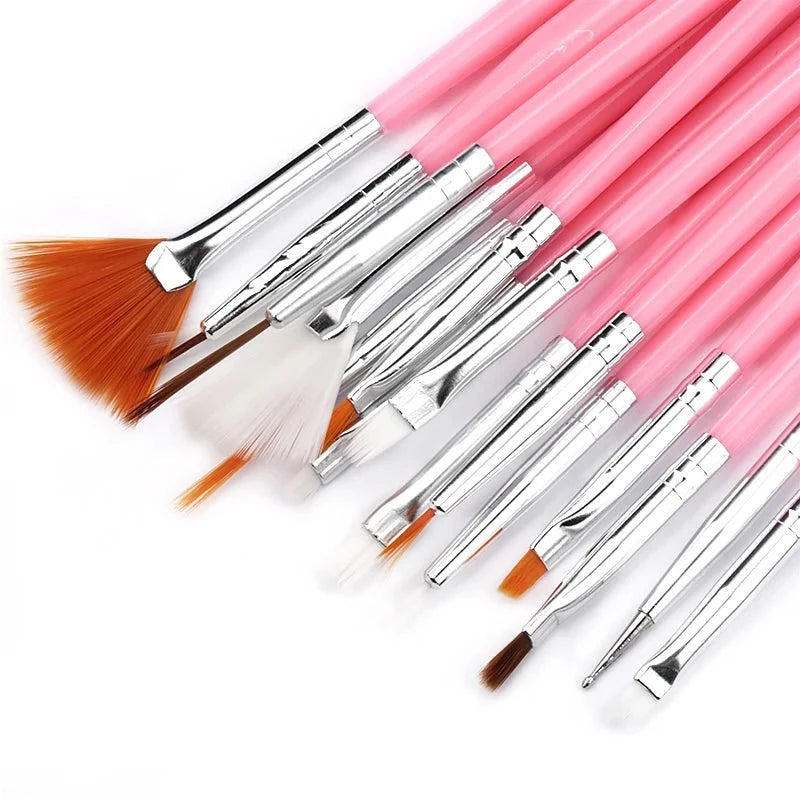 Herramientas de manicura artística con mango de 7/15 Uds.
