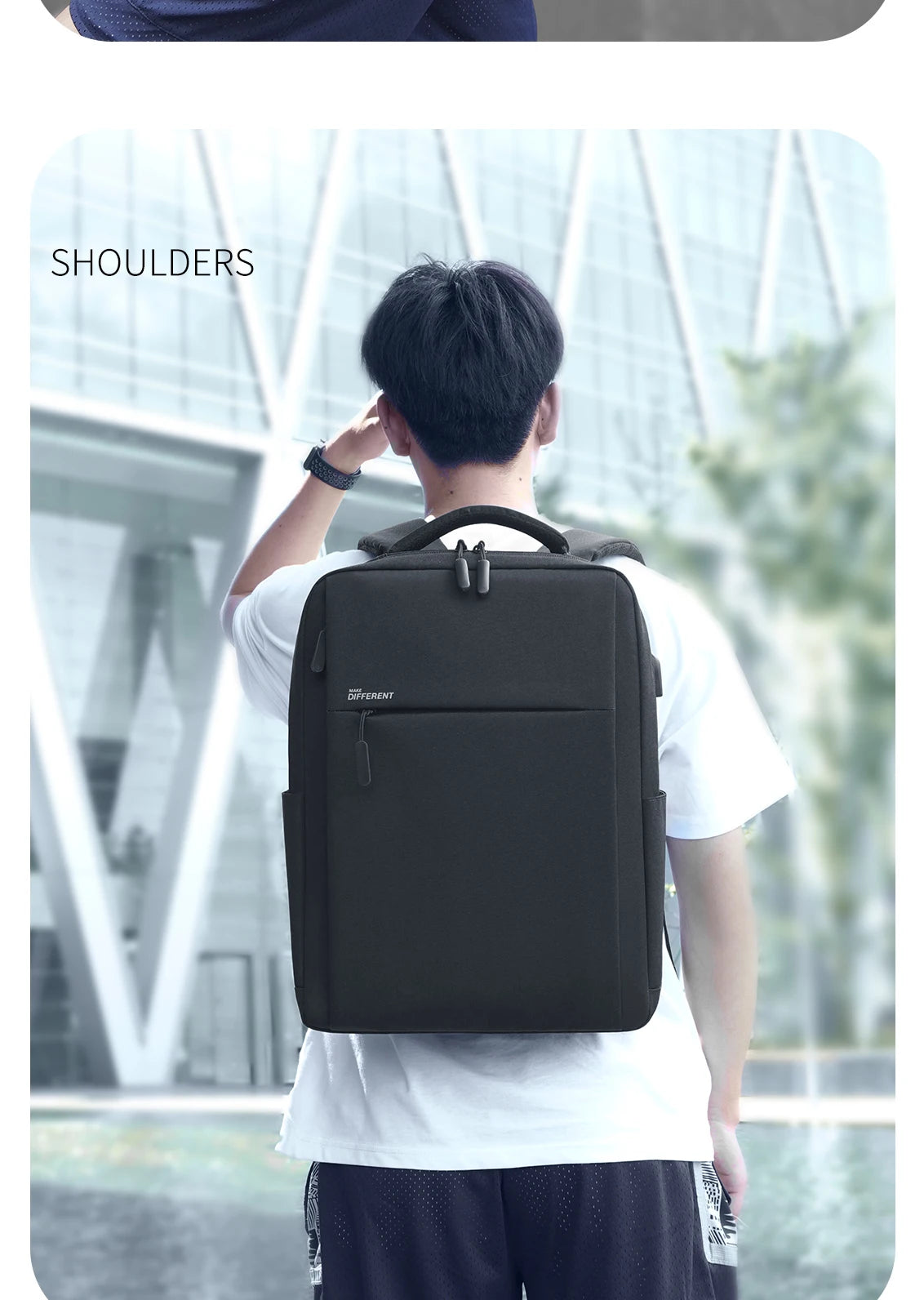 Anti-Diebstahl-Laptop-Schulreisetasche