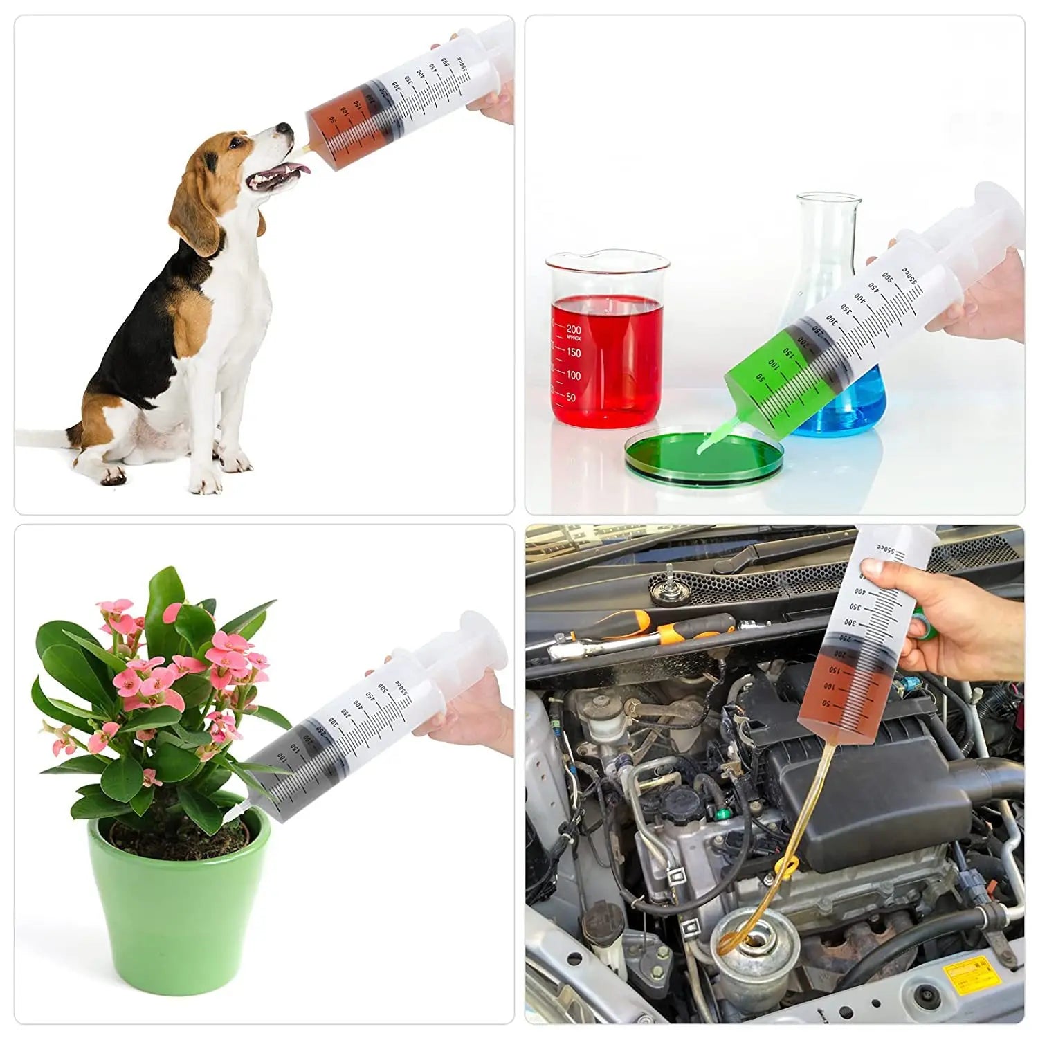 Large Capacity Syringe Reusable Pump Measuring Oil Glue