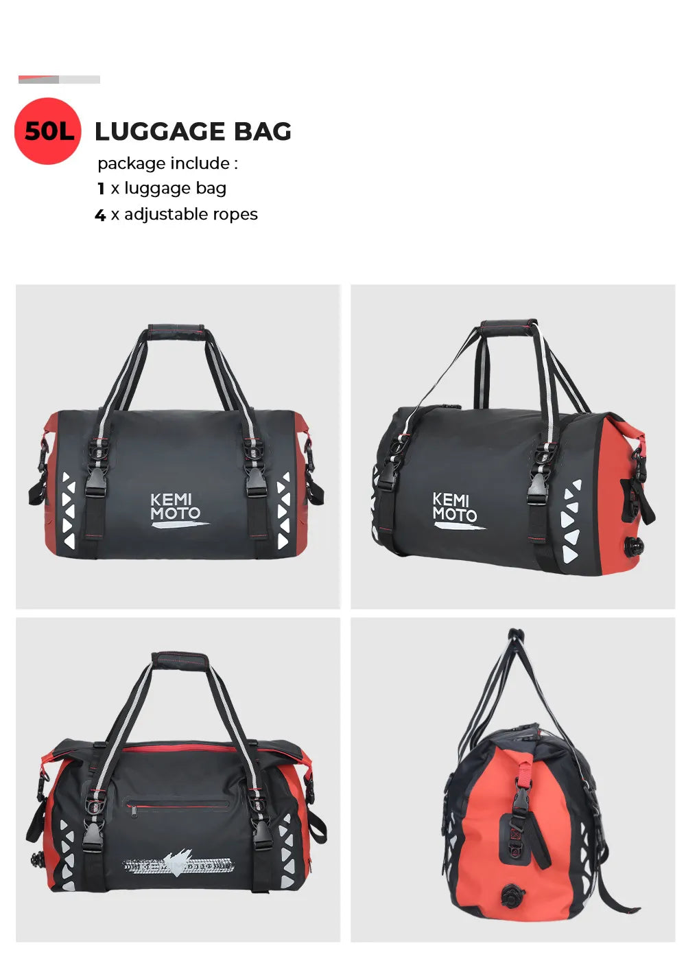 Motorcycle Bag Waterproof PVC Duffle Bag