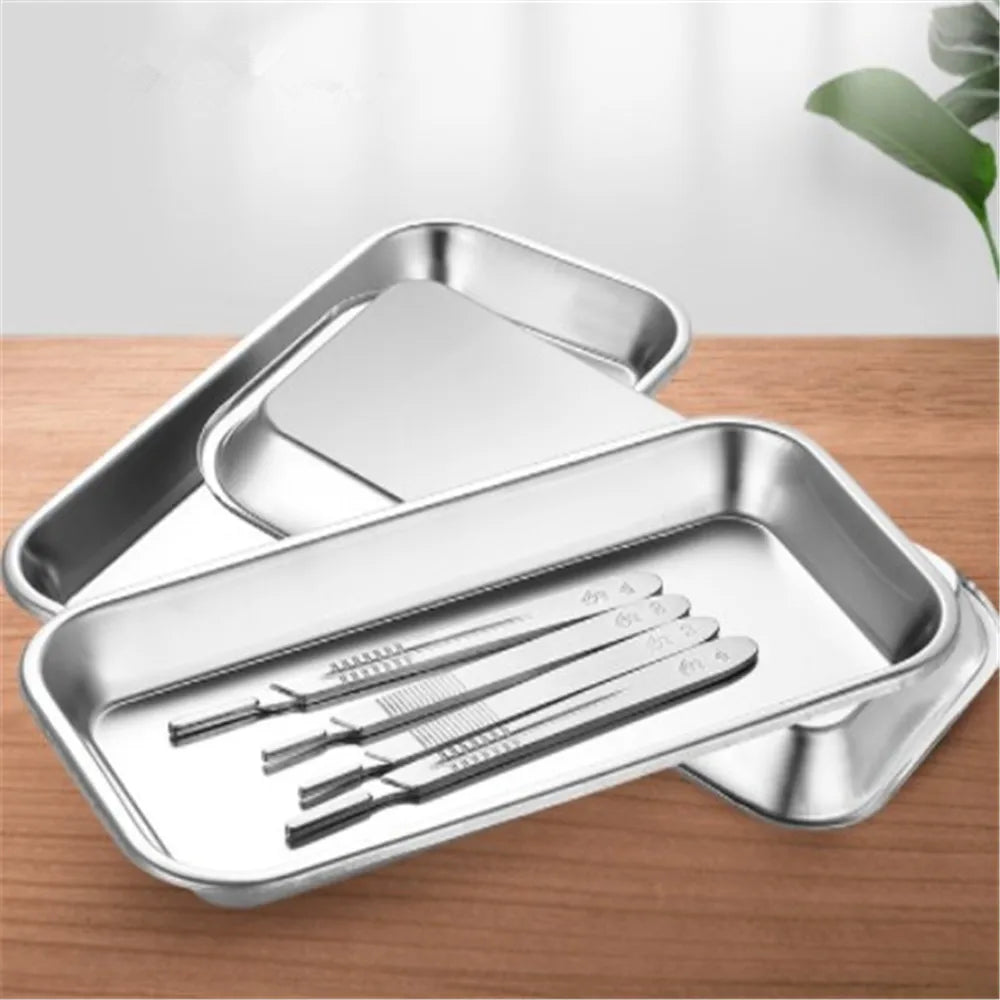 Stainless Steel Manicure Cosmetic Storage Tray