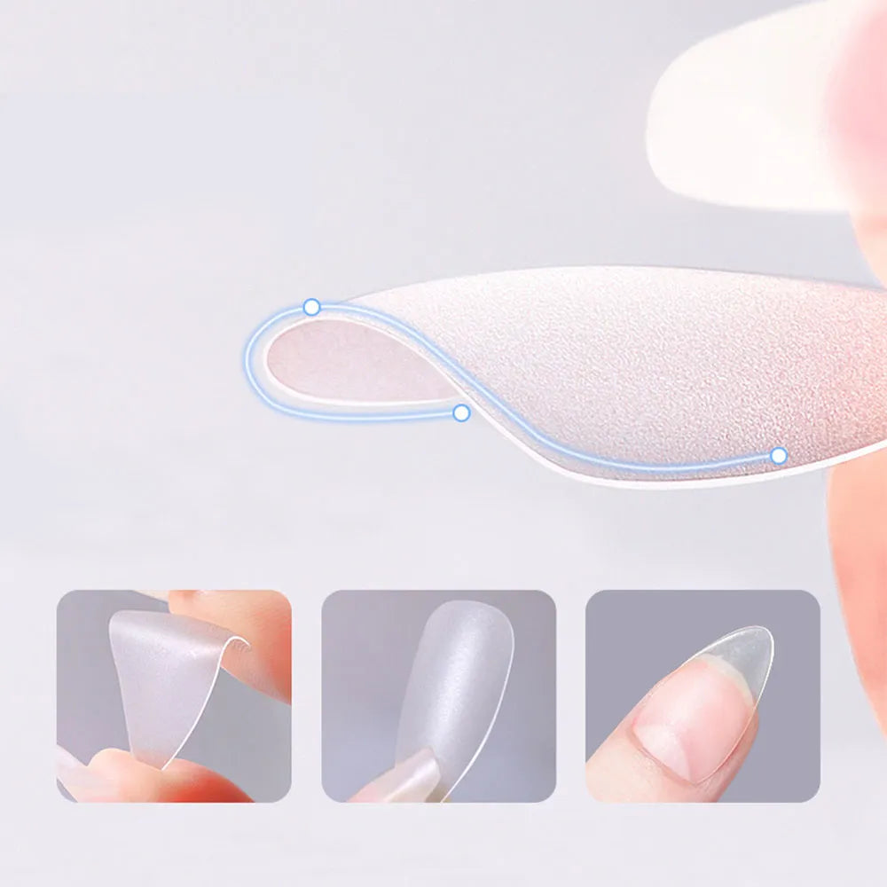 120pcs/bag Matte Press Sculpted Fake Nail