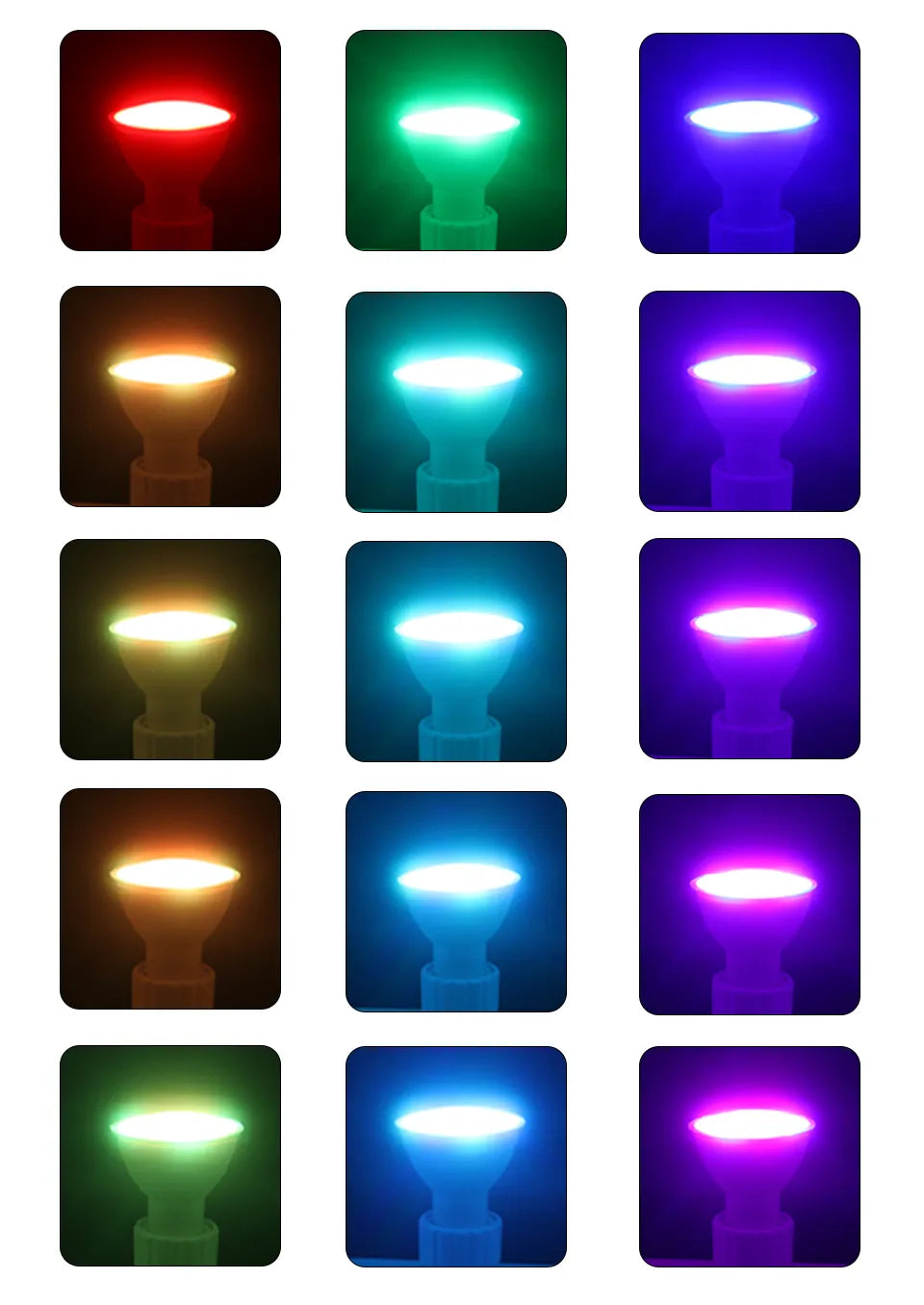 Spotlight Bulb with E27, E14, GU10, B22 bases